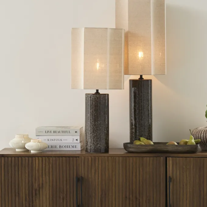 Light en Living Kap cilinder 25x25x35 cm DASLI naturel
