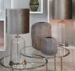 Light en Living Kap cilinder ZINC taupe Ø 40 cm