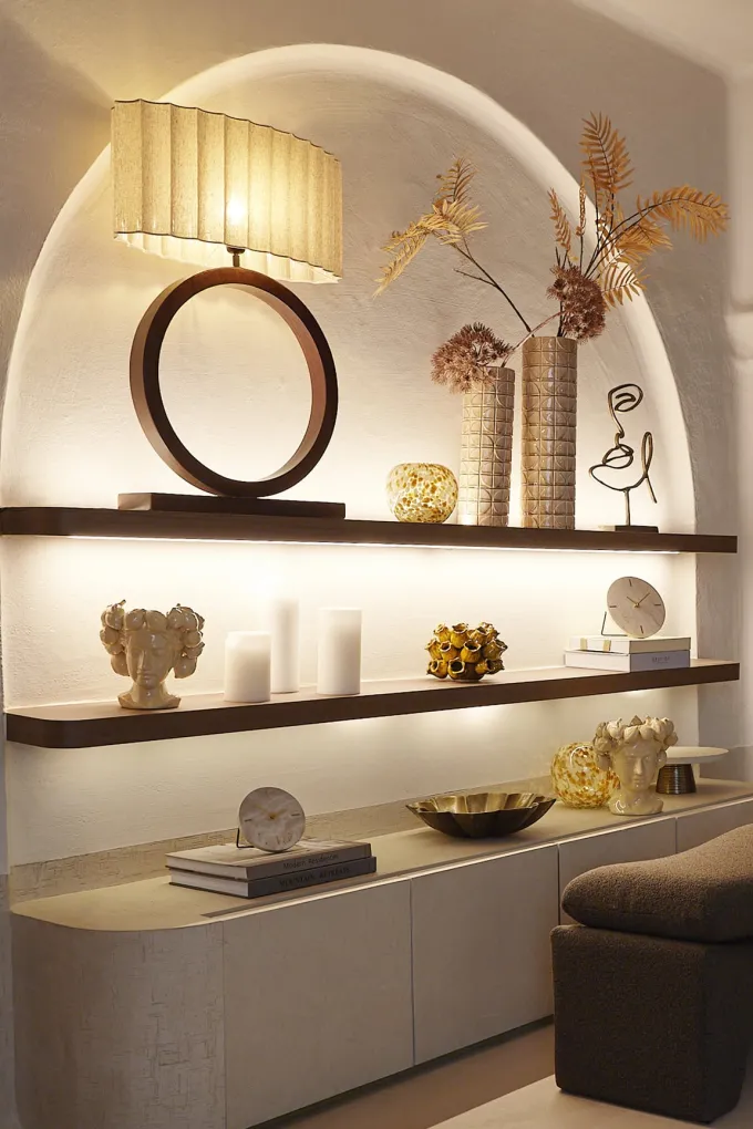 Light en Living Kap ovaal recht smal 58-24-27 cm DISLI naturel