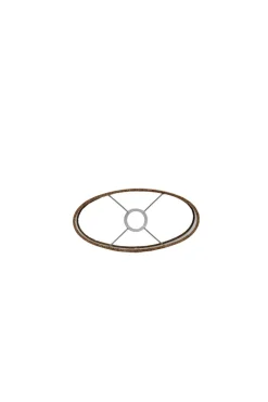 Light en Living Kap ovaal recht smal 30-15-25 cm FLAIR koper