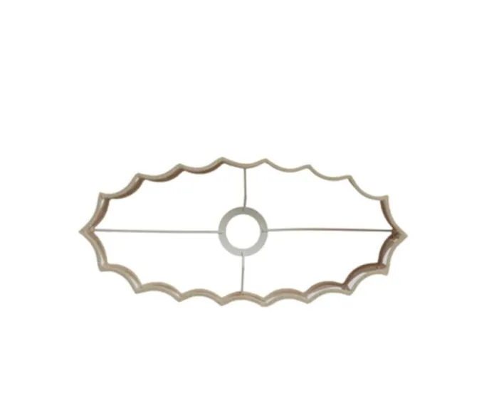 Light en Living Kap ovaal recht smal 38-17,5-19 cm DISLI naturel