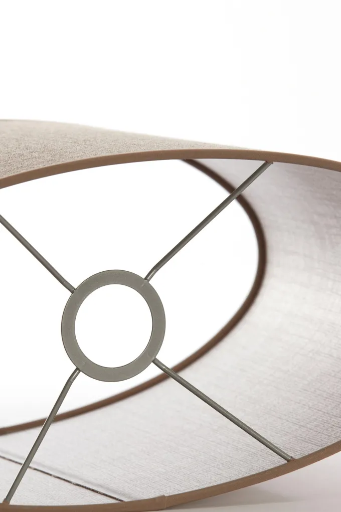 Light en Living Kap ovaal recht smal 38-17,5-19 cm CADEN beige