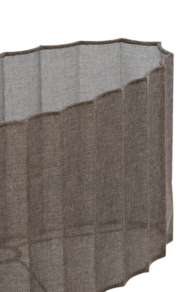 Light en Living Kap ovaal recht smal 45-21-22 cm DISLI linnen bruin