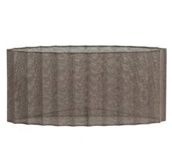 Light en Living Kap ovaal recht smal 45-21-22 cm DISLI linnen bruin