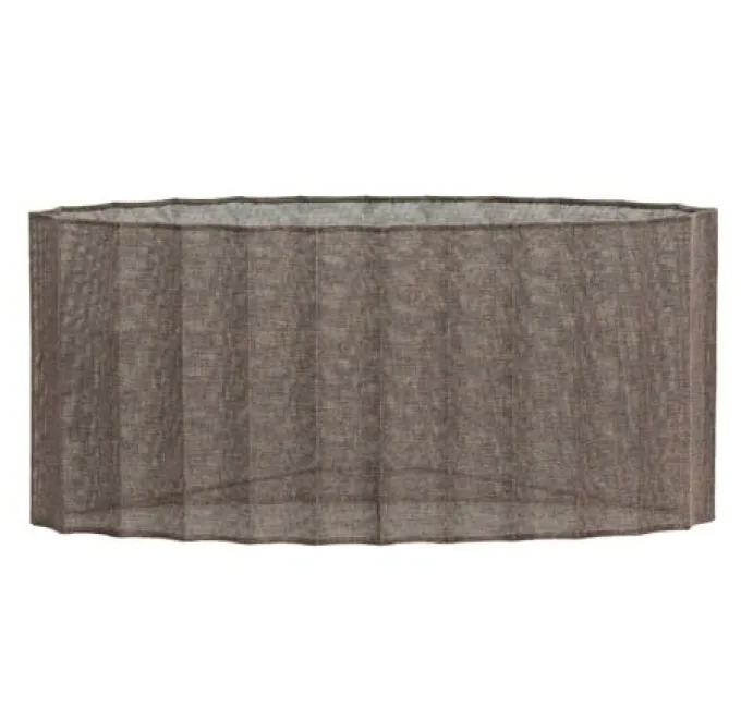 Light en Living Kap ovaal recht smal 45-21-22 cm DISLI linnen bruin