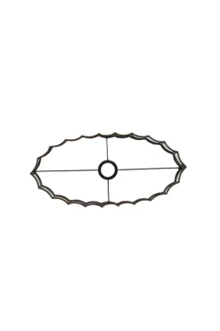 Light en Living Kap ovaal recht smal 45-21-22 cm DISLI linnen bruin