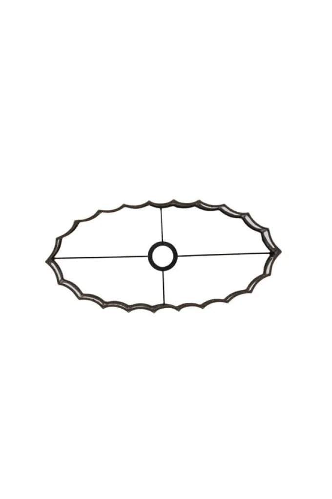 Light en Living Kap ovaal recht smal 45-21-22 cm DISLI linnen bruin