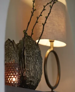 Light en Living Kap ovaal recht smal 38­-17,5-­28 cm LIVIGNO naturel