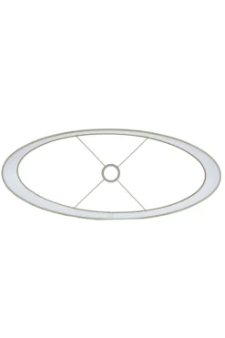 Light en Living Kap ovaal recht smal 58-24-32 cm SENDAI zand