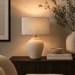 Light en Living Kap ovaal recht smal 30-15-25 cm BRANDY beige