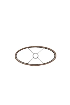 Light en Living Kap ovaal recht smal 45-21-32 cm Brandy bruin