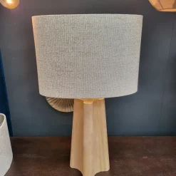 Light en Living Kap ovaal recht smal hoog 45-21-32 cm RIF zand