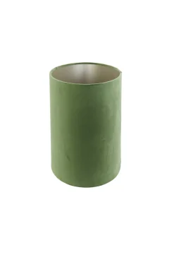 Light en Living Kap ovaal recht smal 38-17,5-28 cm VELOURS dusty green