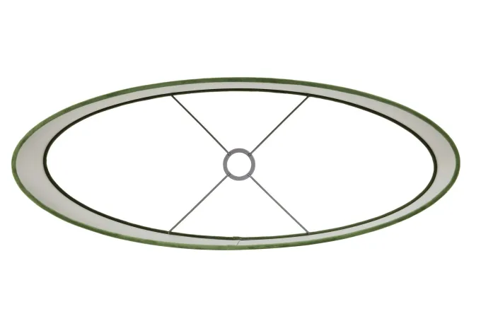 Light en Living Kap ovaal recht smal 38-17,5-28 cm VELOURS dusty green