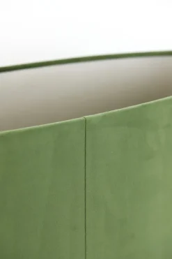Light en Living Kap ovaal recht smal 38-17,5-28 cm VELOURS dusty green
