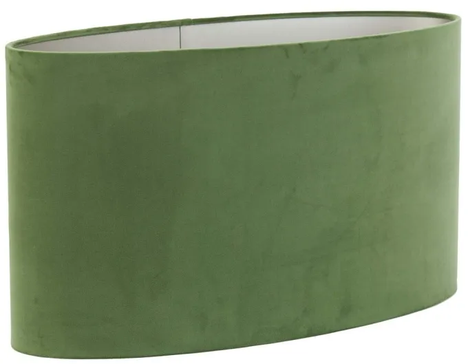 Light en Living Kap ovaal recht smal 38-17,5-28 cm VELOURS dusty green