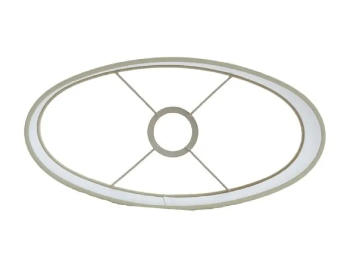Light en Living Kap ovaal recht smal 38-17,5-28 cm SENDAI zand