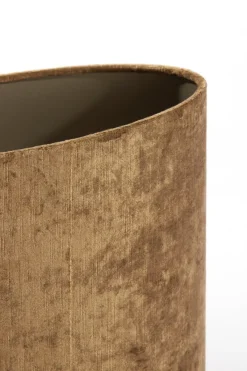 Light en Living Kap ovaal recht smal 38-17,5-19 cm GEMSTONE brons