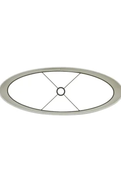 Light en Living Kap ovaal recht smal 58-24-32 cm SAVERNA eiwit