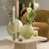 Light en Living Kap ovaal recht smal 30-15-25 cm VELOURS dusty green