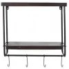 Light en Living Kapstok Perez 5-haaks antiek zilver - Wandkapstok