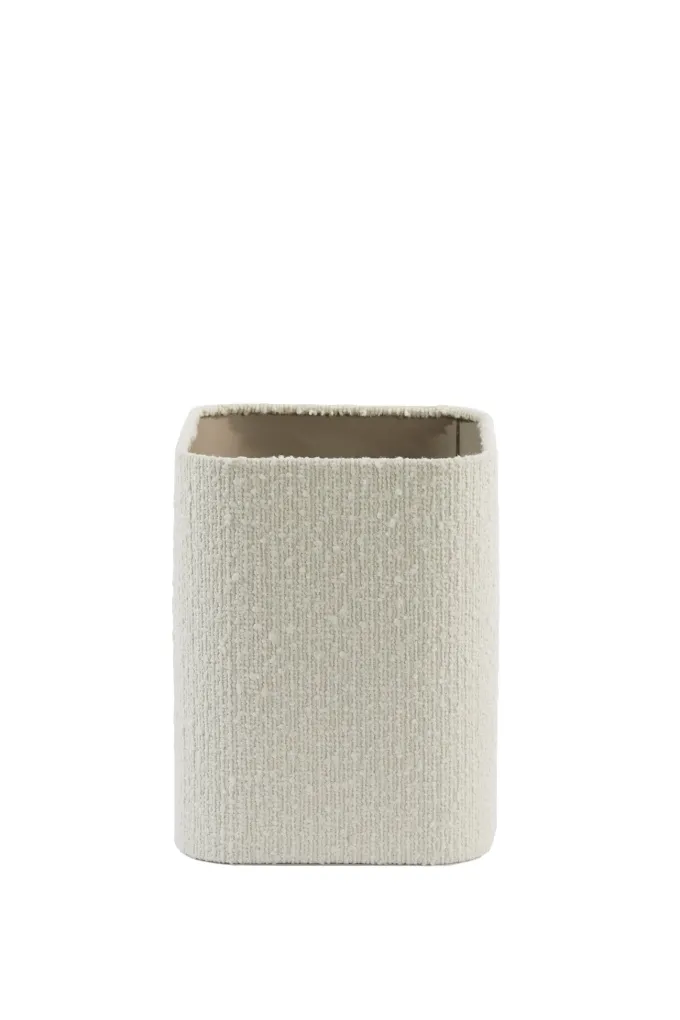Light en Living Kap vierkant rond hoog 20-20-26 cm BOLERO wit