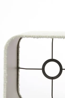 Light en Living Kap vierkant rond hoog 20-20-26 cm BOLERO wit
