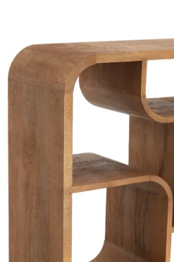 Light en Living Kast open 100x30x200 cm LABARE licht bruin