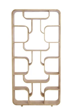 Light en Living Kast open 100x30x200 cm LABARE mat naturel
