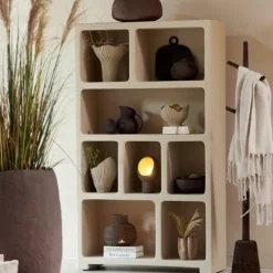 Light en Living Kast 110x35x190 cm NAHUA beige