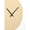 Light en Living Klok Ø59 cm LICOLA mat zand+licht bruin gespikkeld