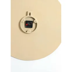 Light en Living Klok Ø59 cm LICOLA mat zand+licht bruin gespikkeld
