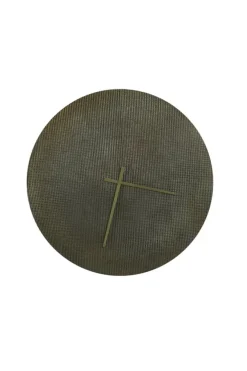Light en Living Klok Ø58 cm NURRAN relief antiek brons van Light & Living