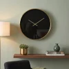 Light en Living Klok Ø41 cm SEPONI zwart-goud van Light & Living