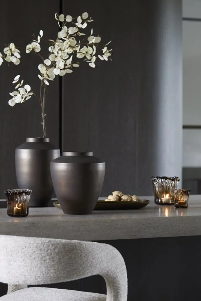 Light en Living Kunstbloem 30x10x118 cm EUCALYPTO crème