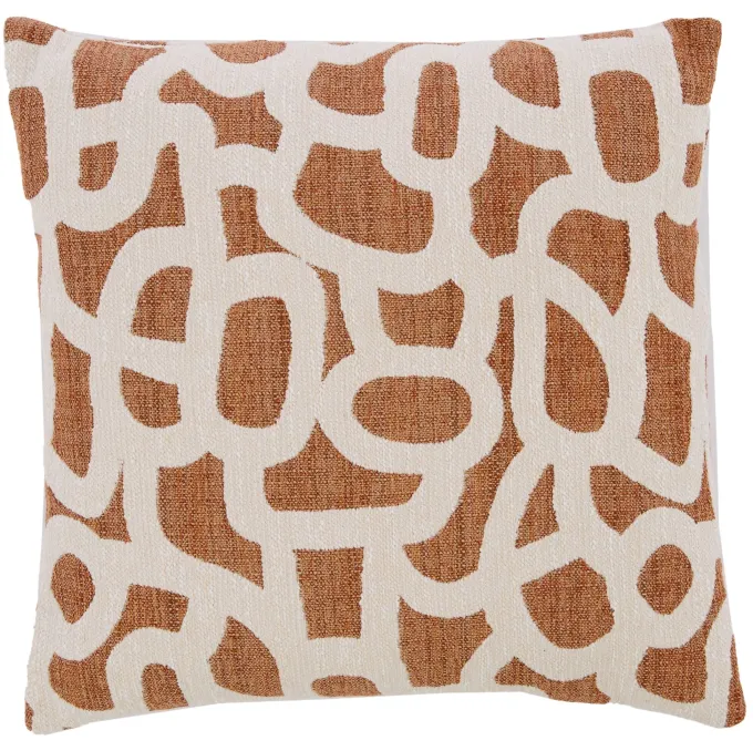 Light en Living Kussen 45x45 cm ALPENA terra+beige