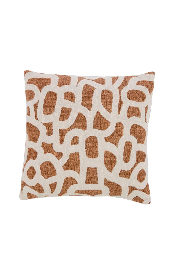 Light en Living Kussen 45x45 cm ALPENA terra+beige