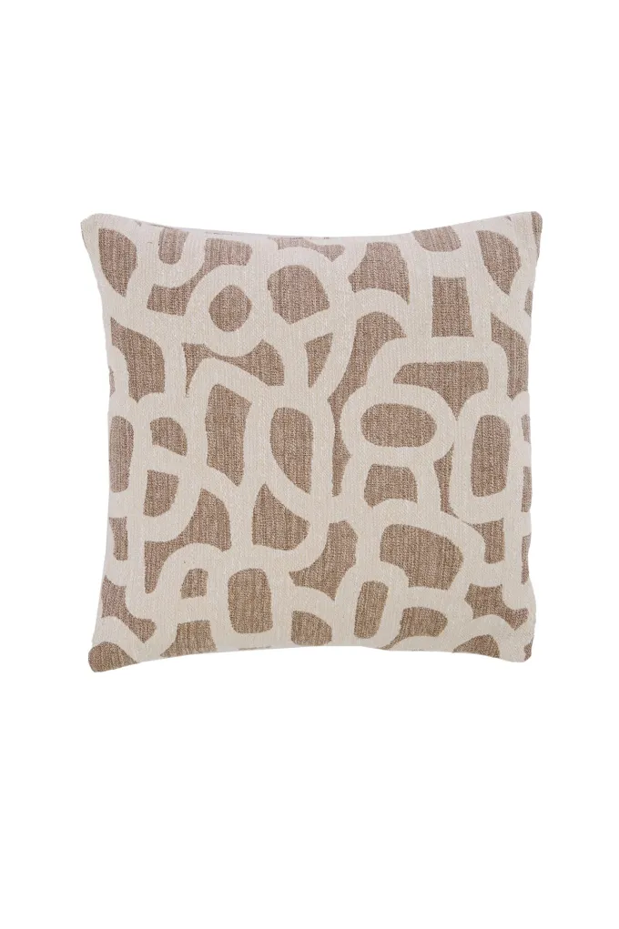 Light en Living Kussen 45x45 cm ALPENA taupe+beige