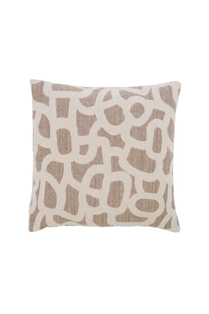 Light en Living Kussen 45x45 cm ALPENA taupe+beige
