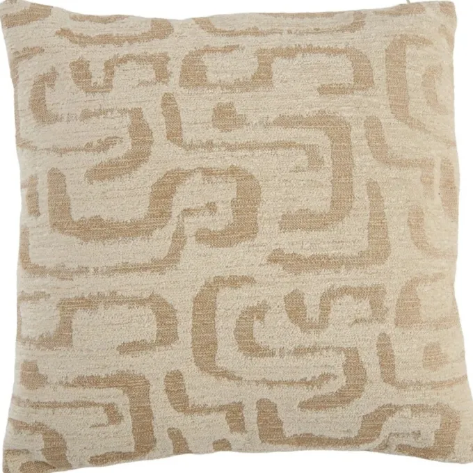 Light en Living Kussen 45x45 cm ALZEY beige+zand veren gevuld