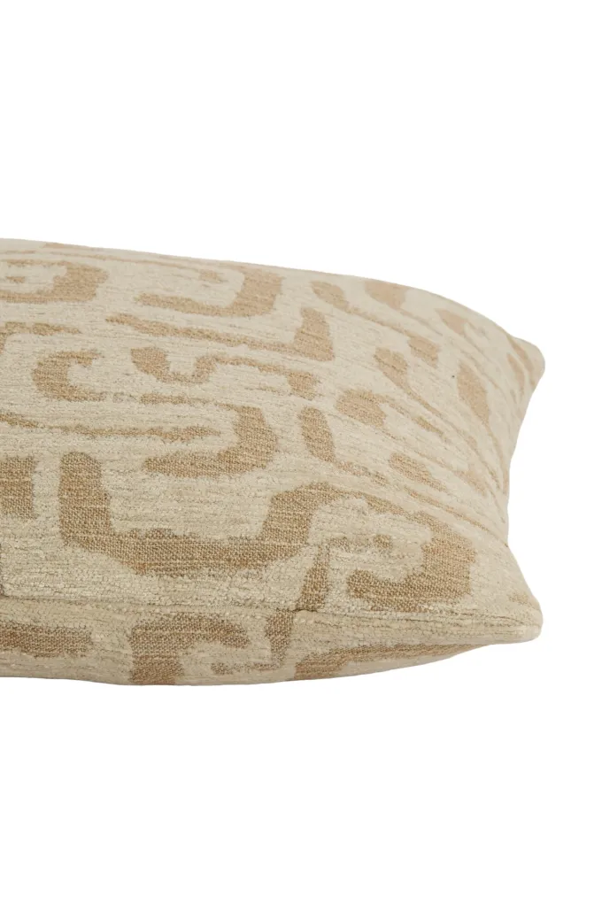 Light en Living Kussen 45x45 cm ALZEY beige+zand veren gevuld