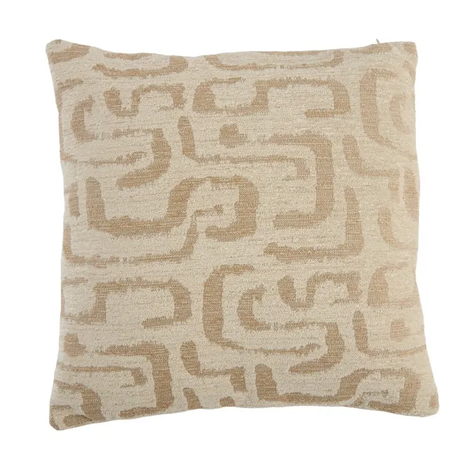 Light en Living Kussen 45x45 cm ALZEY beige+zand veren gevuld