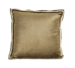 Light en Living Kussen 45x45 cm BAXLEY velvet groen+linnen naturel