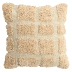 Light en Living Kussen 45x45 cm FASANO lichtroze + crème