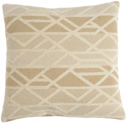 Light en Living Kussen 45x45 cm FULDOS beige+crème veren gevuld