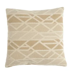 Light en Living Kussen 45x45 cm FULDOS beige+crème veren gevuld