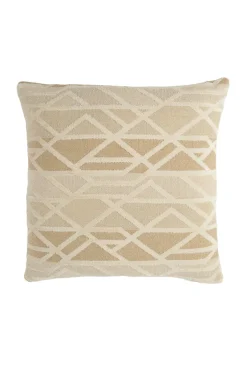 Light en Living Kussen 45x45 cm FULDOS beige+crème veren gevuld
