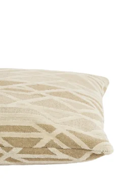 Light en Living Kussen 45x45 cm FULDOS beige+crème veren gevuld