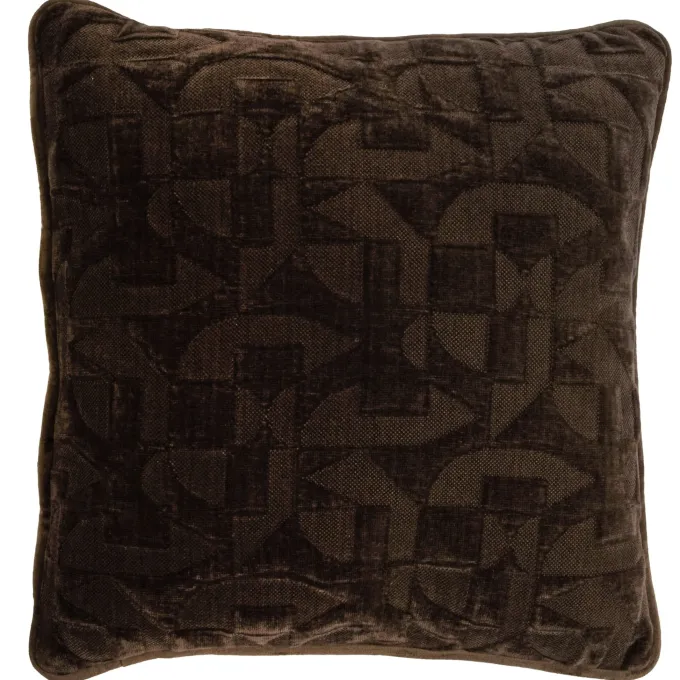 Light en Living Kussen 43x43 cm HATO donkerbruin