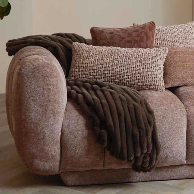 Light en Living Kussen 43x43 cm HATO terra